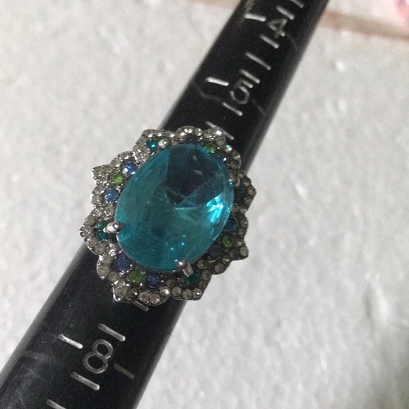 Blue quartz silver ring - Picture 3 of 4